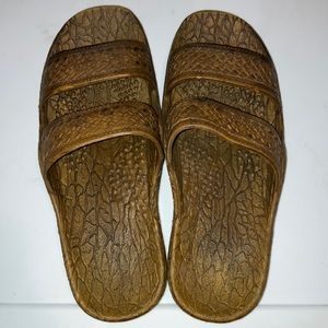 Pali Hawaii Brown Sandals Size 8